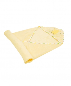 Elephant Yellow Hooded Towel