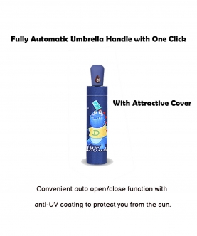 Folded Bluedinasour Umbrella