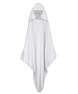 Baby Moo Elephant Grey Towel & Wash Cloth Set