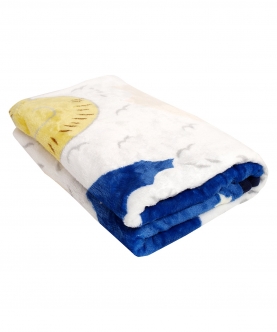 Sleepy Sheep Blue Two-Ply Blanket