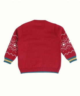 Santa Jacquard 100% Cotton Sweater