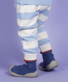 Baby Blue Stripe 100% Cotton Diaper Lower