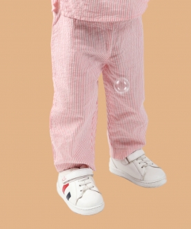 100% Cotton Resort Pant Pink & White For Girl & Boy