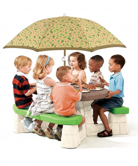 Picnic Table With Umbrella