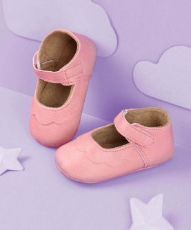 Kicks & Crawl-Pink Ruffle Baby Shoes