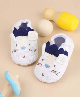 Kicks & Crawl-Mighty Mouse White Baby Shoes