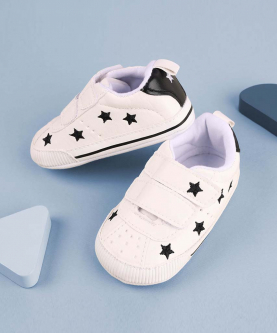 Kicks & Crawl-Rising Star White Baby Shoes