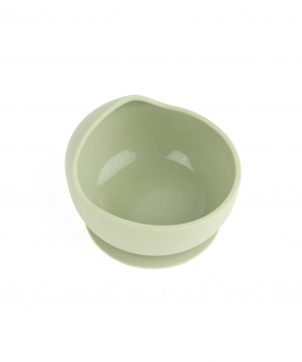 Kicks & Crawl-Silicone Bowl & Spoon Set-Mint Green