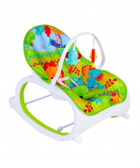 Animals In Jungle Happy Baby Bouncer With Hanging Toys
