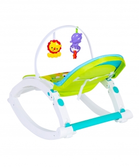 Newborn To Toddler Happy Baby Bouncer With Hanging Toys