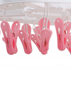Pink Premium Rectangular Clip Hanger