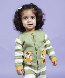Happy Baby Animal Patch Sweater With Lower - Set Of 2