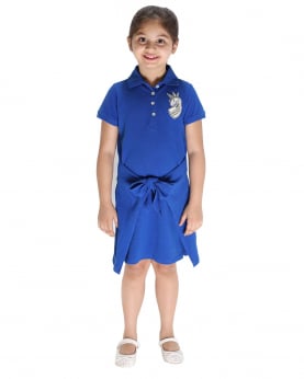 Polo Dress With Front Knot