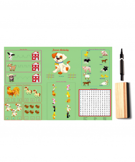 Farm Animals Activity Mat With Pen & Duster
