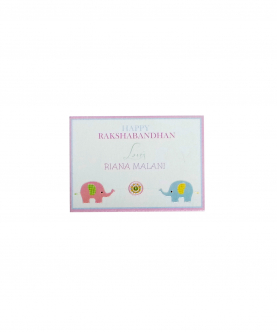 Personalised Rakshabandhan card - Set of 50 Cards