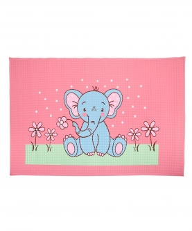 Elephant Pink And Blue Massage Mat