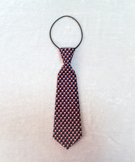 Black And Red Pattern Tie