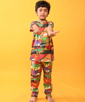 Dinosaur Short Sleeves Pyjama Set