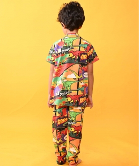 Dinosaur Short Sleeves Pyjama Set
