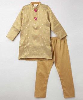 Kurta Pyjama Set-Gold