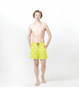Sea Turtles Yellow Magic Printed Shorts