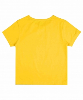 Oversized Round Neck Solid T-Shirt - Dandelion Yellow