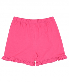 Ruffle Shorts - Honeysuckle Pink
