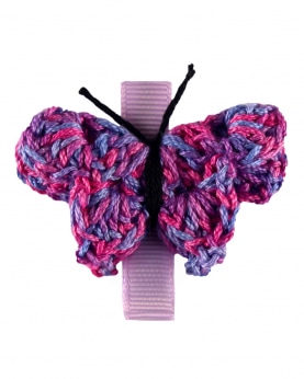 Butterfly Alligator Clip - Shaded Purple
