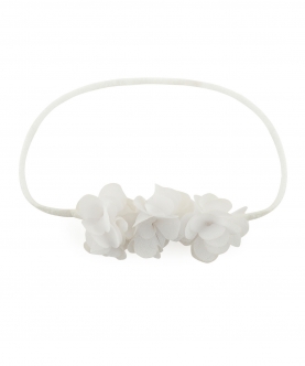 White flower hairband 