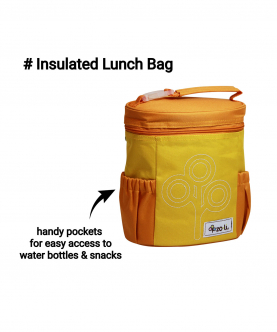 ZoLi NOM NOM Insulated Lunch Bag- Orange
