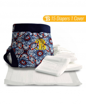 Fireworks Hybrid Diaper Cover With Disposable Inserts (Pack of 15)