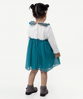 One Friday Enchanted Heart Tulle Dress For Baby Girls