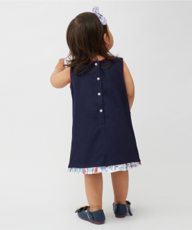 Relaxed Navy Blue Dress