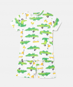 Crocodile Print T-shirt & Short Set