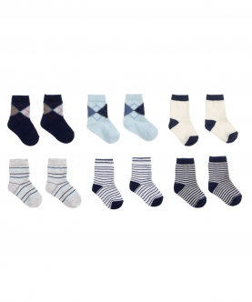 Baby Cotton Socks (6 Pack)