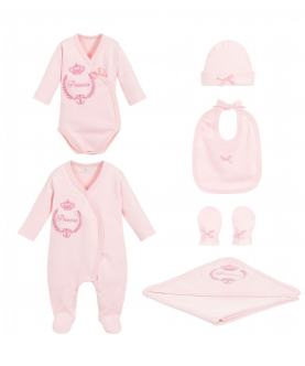 Pink Babysuit Set (6 piece)