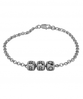 Sterling Silver Baby Kubes BRO Dice Bracelet-Oxidised (5-7 gms)