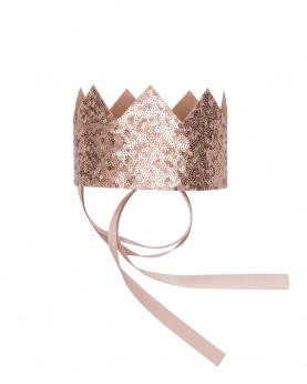 Gold Sequin Crown