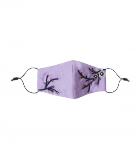 Lilac Blossom Embellished Face Mask For Adult