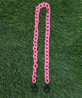 Bubble Gum Pink Mask Chain