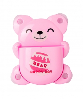 Blushing Bear Pink Toothbrush Holder