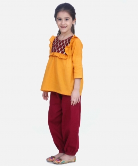 Full Sleeve Top With Harem Pant Indo Western Clothing Sets