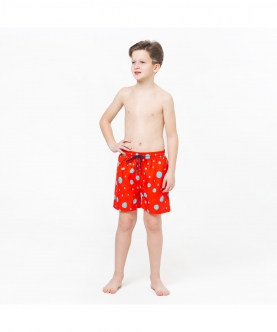 Blue And Red Polka Dots Fun In The Sun Shorts