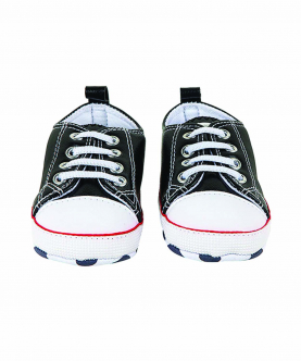 Baby Moo Classic Black Baby Sneakers