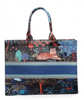 Canvas Blooming Forest Tote
