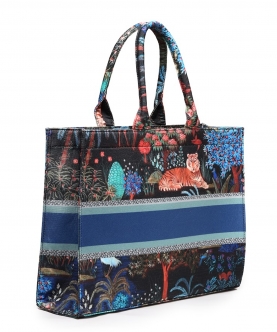 Canvas Blooming Forest Tote