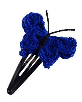 Butterfly Snap Clip - Blue