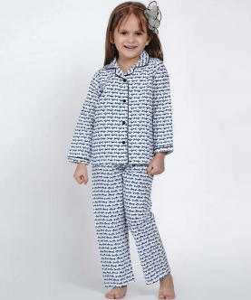 Berrytree Night Suit Blue Whale Girl