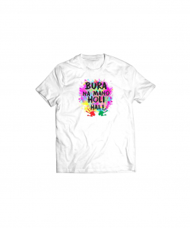 Bura Na Mano Multi Colors With Hands Holi T-Shirt