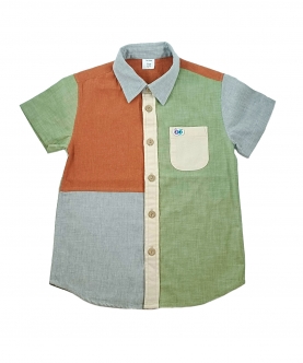 Boys Pine Patched Shirt